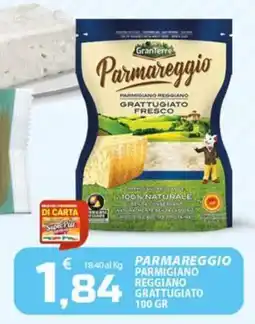 SpesaPiù Supermercati Parmareggio Parmigiano Reggiano Grattugiato offerta