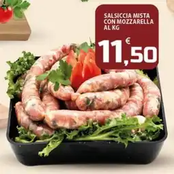 SpesaPiù Supermercati Salsiccia mista con mozzarella offerta