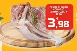 SpesaPiù Supermercati Coscia di pollo con osso aromatizzata offerta
