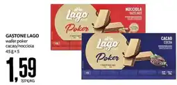 PRO7 Supermercati Gastone Lago wafer poker cacao/nocciola offerta