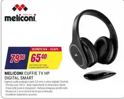 Trony Meliconi cuffie tv hp digital smart offerta