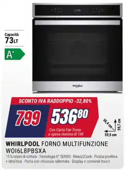 Trony Whirlpool forno multifunzione offerta