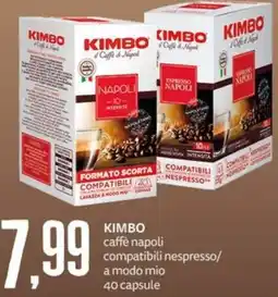 PRO7 Supermercati Kimbo caffè napoli compatibili nespresso offerta