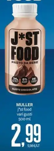 PRO7 Supermercati Muller j*st food offerta