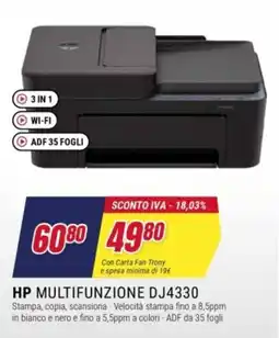 Trony HP Multifunzione DJ4330 offerta