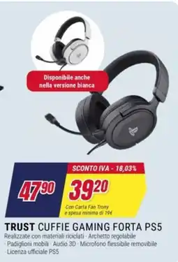 Trony Trust cuffie gaming forta ps5 offerta