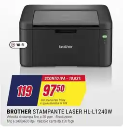 Trony Brother stampante laser HL-L1240W offerta