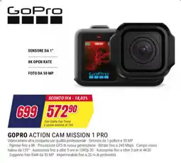Trony GoPro Action Cam Mission 1 Pro offerta