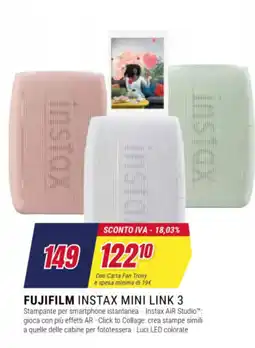 Trony Fujifilm Instax Mini Link 3 offerta