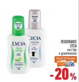 Conad Deodorante Lycia offerta