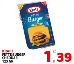 Il Centro Superstore Kraft Fette Burger Cheddar offerta