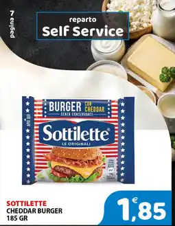 Il Centro Superstore Sottilette Cheddar Burger offerta