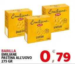 Il Centro Superstore Barilla Emiliane pastina all'uovo offerta