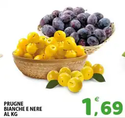 Il Centro Superstore Prugne bianche e nere offerta