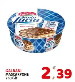 Il Centro Superstore Galbani mascarpone offerta