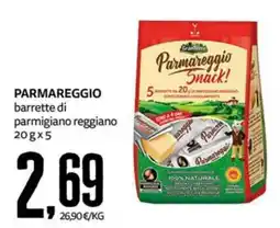 PRO7 Supermercati Parmareggio barrette di parmigiano reggiano offerta