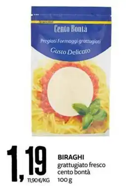 PRO7 Supermercati Biraghi grattugiato fresco cento bontà offerta