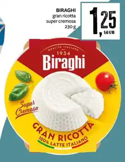 PRO7 Supermercati Biraghi gran ricotta super cremosa offerta