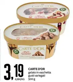 PRO7 Supermercati Carte d'Or gelato in vaschetta offerta