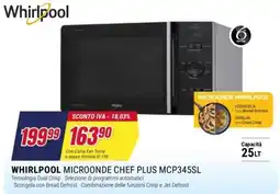 Trony Whirlpool microonde chef plus mcp345sl offerta