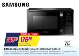 Trony Samsung microonde combinato MC28H5015CK offerta