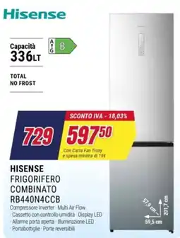 Trony Hisense frigorifero combinato offerta