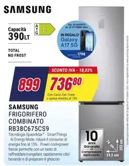Trony Samsung frigorifero combinato offerta