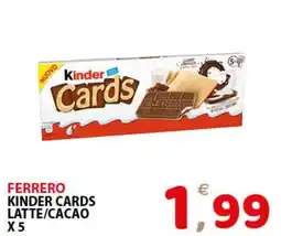 Il Centro Superstore Ferrero Kinder Cards offerta