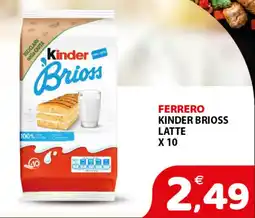 Il Centro Superstore Ferrero Kinder Brioss Latte offerta