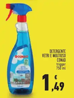 Conad Detergente vetri e multiuso Conad offerta