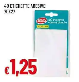 Famila Superstore Etichette adesive Selex offerta