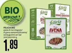 PRO7 Supermercati Felicia Bio pasta di riso integrale offerta