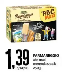 PRO7 Supermercati Parmareggio abc maxi merenda snack offerta
