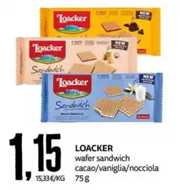 PRO7 Supermercati Loacker wafer sandwich offerta