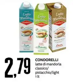 PRO7 Supermercati Condorelli latte di mandorla offerta