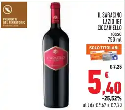 Conad Il Saracino Ciccariello rosso offerta
