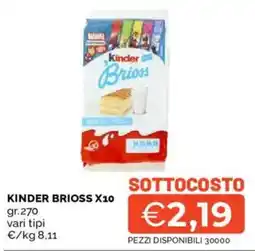 Mercatò Kinder Brioss offerta