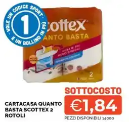 Mercatò Cartacasa quanto basta Scottex 2 rotoli offerta