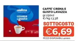 Mercatò Caffè Crema e Gusto Lavazza offerta