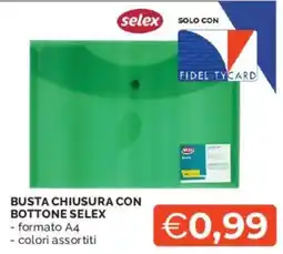 Mercatò Busta chiusura con bottone Selex offerta