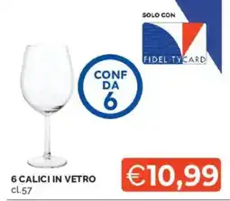 Mercatò Calici in vetro offerta