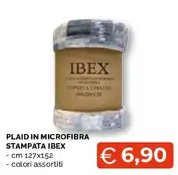 Mercatò Big Plaid in microfibra stampata Ibex offerta