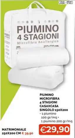 Mercatò Big Piumino 4 stagioni Microfibra Anallergica offerta