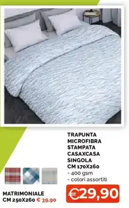 Mercatò Big Trapunta microfibra stampata Casaxcasa offerta