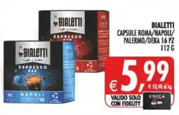 Deco Maxistore Bialetti capsule roma/napoli/palermo/deka offerta