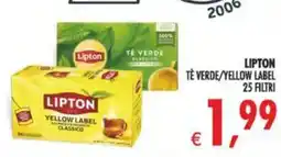 Deco Maxistore Lipton Tè Verde/Yellow Label offerta