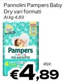 MAX Supermercati Pannolini Pampers Baby Dry offerta