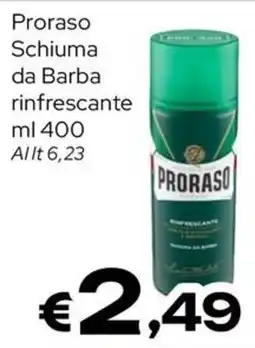 MAX Supermercati Proraso Schiuma da Barba rinfrescante offerta