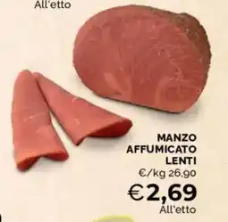 Mercatò Manzo affumicato lenti offerta