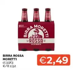 Mercatò Birra Rossa Moretti offerta